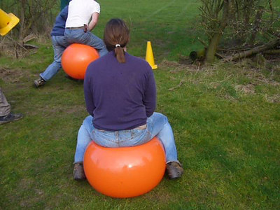 Space hopper battle