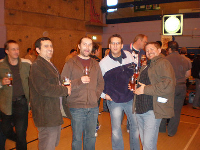 The lads at the Woking Beer Festival