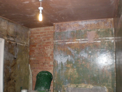 Plastering begins