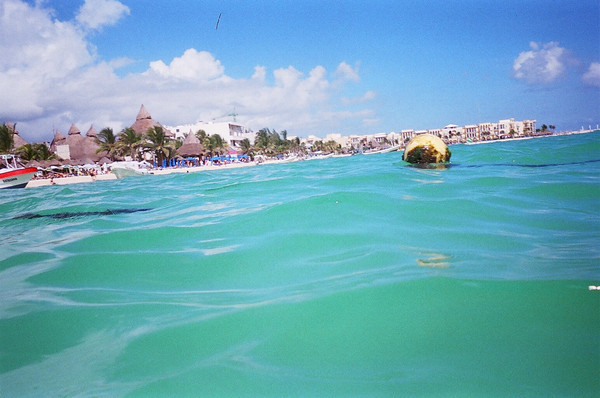 Playa Del Carmen from the Sea