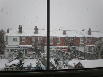 Snowing