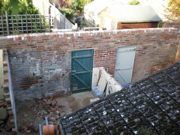 Back wall