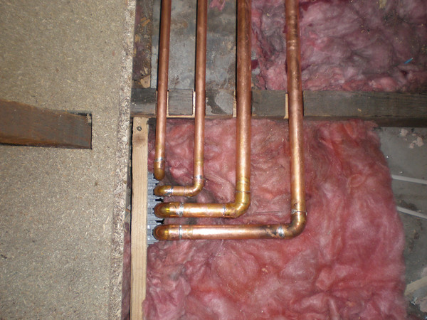 Above the airing cupboard.