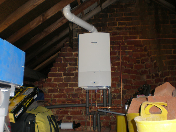 Boiler in the loft