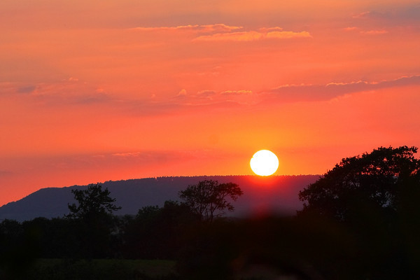 Sunset over the Barn