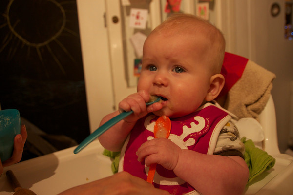 One spoon just isn't enough for eating porridge